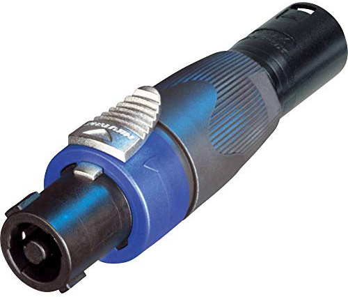 Neutrik na4fx-m XLR Speakon NL4FX schwarz, blau Kabel Adapter Adapter für Kabel (XLR, Speakon NL4FX, Stecker, Schwarz, Blau)