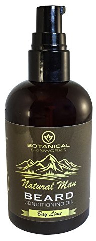 Natural Man Bay Lime Beard Oil - All Natural Beard Conditioner by Botanical Skinworks, 4 Ounce