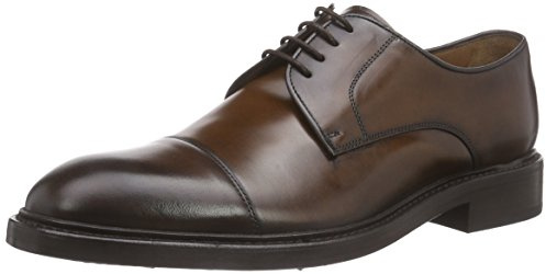 Lottusse LOTTUSSE HARRYS L6723 Derby - Zapatos con Cordones para Hombre, Marrón Jocker Old Teca, 42 EU