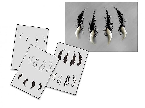 UMR-Design AS-210 Claw Plantilla para aerografía Step by Step Size S