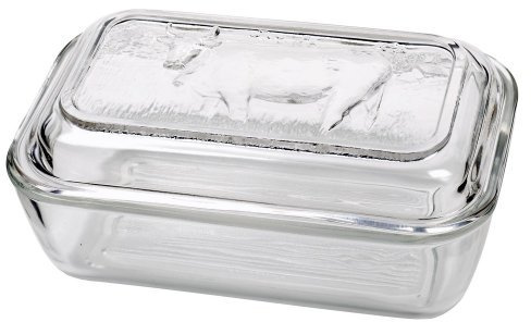 Luminarc Glass Cow Butter Dish by Luminarc