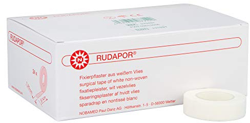 RUDAPOR Fixierpflaster 9,14 m OHNE Seitenscheiben verschiedene Größen, Größen:9.14 m x 1.25 cm