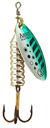 MAPSO - 5 Cucharillas de Pesca ASÓN Pesada-3 PNV 12 GMS.