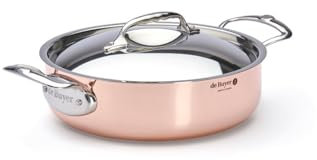 InoCuivre De Buyer 6441.24 Pentola con Coperchio, 24 cm