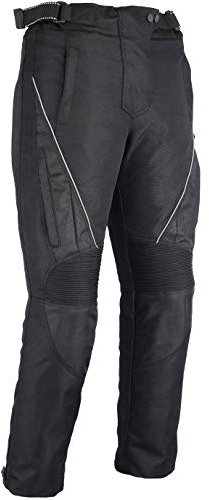 Bikers Gear Australia New Ladies Jazz - Pantalones Impermeables para Motocicleta, Color Negro, con Forro térmico extraíble y Forro térmico extraíble y CE1621-1 Armour UK14R L/R