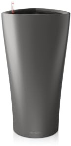Lechuza-Gefäß mit Bewässerungssystem Delta Premium 30 anthrazit metallic