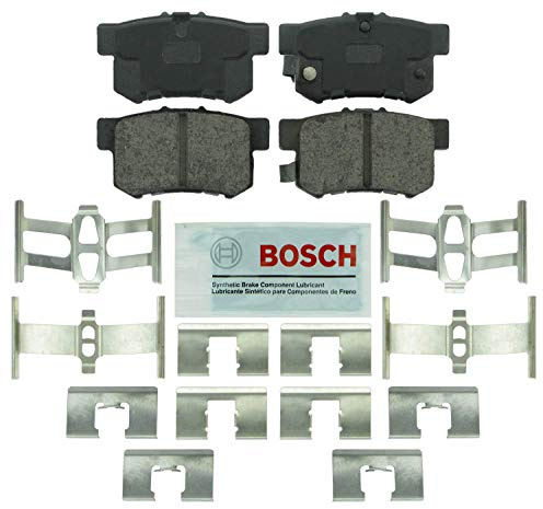 BOSCH BE537H Blue Ceramic Disc Brake Pad Set with Hardware - Rear