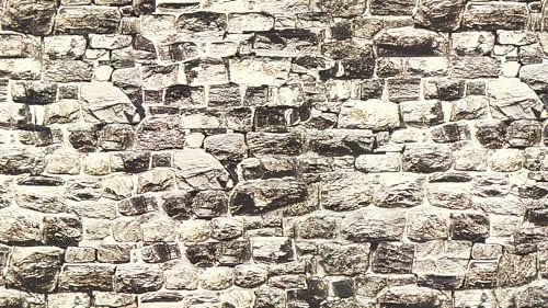 NOCH® Mauerplatte „Granit“, mit fotorealistischen Mauermotiven, 64 x 15 cm für Spurweiten H0 und TT perfekt auch für Architekturmodellbau
