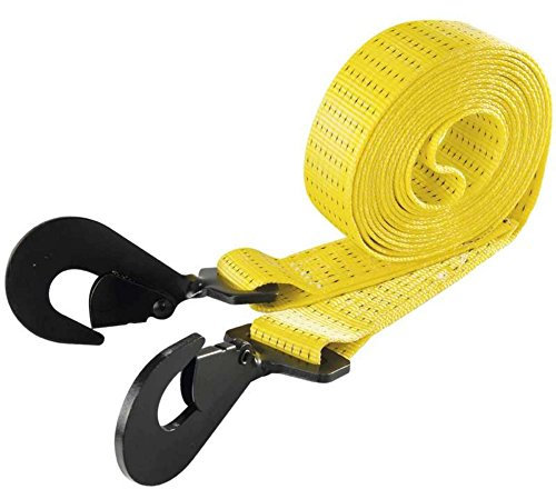 PONSA - Cuerda de Remolque 4x4 con Ganchos de Seguridad – Eslinga Remolque para Rescate 5M Resistencia 4000 kg – Suministros Emergencia automóviles