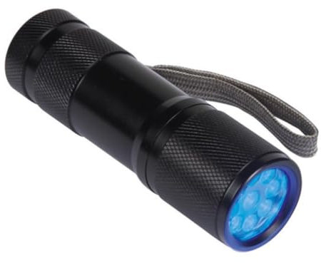Perel efl41uv torcia UV, 9 LED