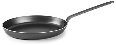 LACOR 23637 - Sartén Oval Robust Aluminio 36x26 cm - Negro - Profesional | En aluminio ligero, para dorar, freír y saltear a diario; ideal para cocina profesional y uso diario en casa, muy práctico