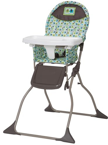 Cosco Kids Highchair for Baby, Simple Foldable High Chair, Convenient, Lightweight, and Compact Design, Elephant Squares