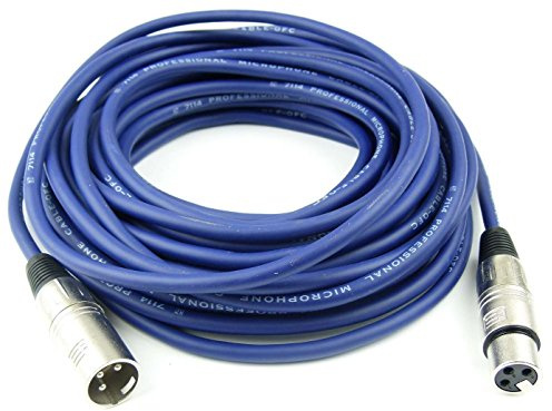 Adam Hall Cables K3MMF1000BLU Mikrofonkabel 10m BLAU XLR female auf XLR male