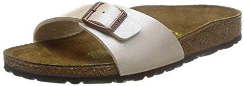 Birkenstock 940153 Madrid pearl white, Birko Flor Graceful PIANELLE Donna, White EU 37