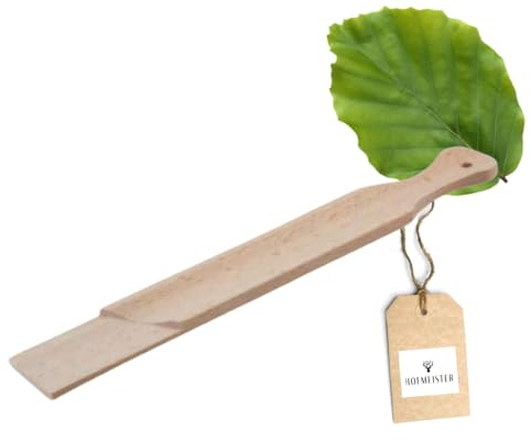 HOFMEISTER® Wurstschneidebrett aus Buchenholz 36,5 × 19,5 × 1,1 cm – Schneidebrett für Wurst, Käse und Brotzeit (1 Stück)