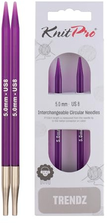 KnitPro Trendz Interchangeable Circular Needles 5 (13cm) | 5mm