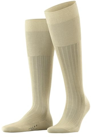 FALKE Milano M Kh coton unies 1 paire, Chaussettes longues Homme, Beige Sand 4320, 41-42