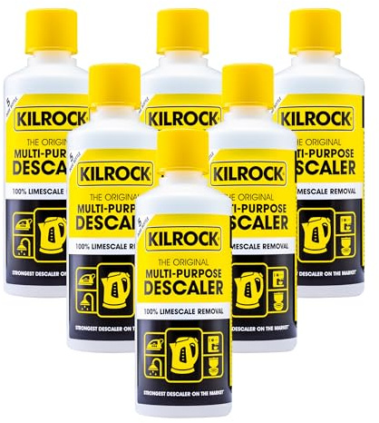 Kilrock Big K Multi-Purpose Descaler 6x400ml (30 Doses) - Limescale Descaling for Kettles, Shower Heads & Coffee Machines - Biodegradable and Phosphate Free - 100% Limecale Removal