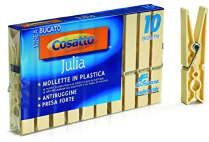 Cosatto Julia 10 Mollette Stendibucato, Avorio, 1.2x2x9 cm, unità