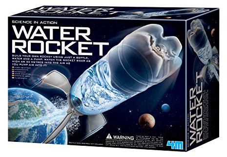 4M Toysmith: Kit de Cohete de Agua, Juguetes de Tallo Espacial de Ciencia, construye tu Propio Cohete, Bomba no incluida, para niños y niñas, a Partir de 14 años