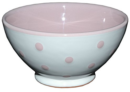 UNGARNIKAT Cuenco para cereales (cerámica), diseño de rosas pintadas a mano, color blanco
