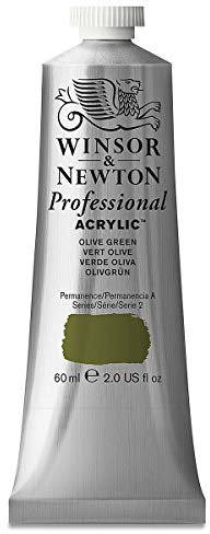Winsor & Newton 2320447 60 ml Professional Acrylic Colour - Olive Green