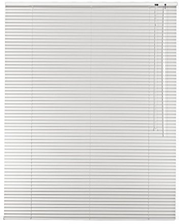 Hochwertige Aluminium Jalousie Jalousette Rollo 70 x 210 cm / 70x210 cm in Farbe weiss - Bedienseite rechts // Fensterjalousie/Fensterjalousette/Alulamellen/Alu-Lamellen