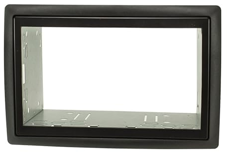 tomzz Audio 2445-036 Doppel DIN Radioblende Set kompatibel mit Renault Megane II Scenic II Bj.2005-2009 schwarz mit Einbaukit