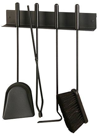 Heibi Kaminbesteck mit 4 Geräten, zur Wandmontage / (52348-028)