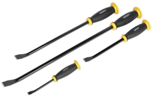 Pry Bar Set with Hammer Cap 4pc