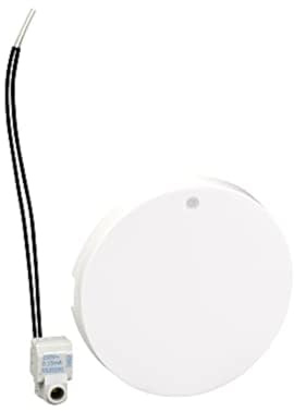 Schneider Electric - Odace, enjoliveur Blanc, livré avec 1 LED bleu 0,15 mA connexion par câble - S520297