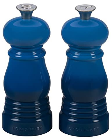 LE CREUSET Classic Salt & Pepper Mill Set, Personal Use, Chip-resistant ABS Plastic, Anti-Corrosion, 11 cm, Marseille
