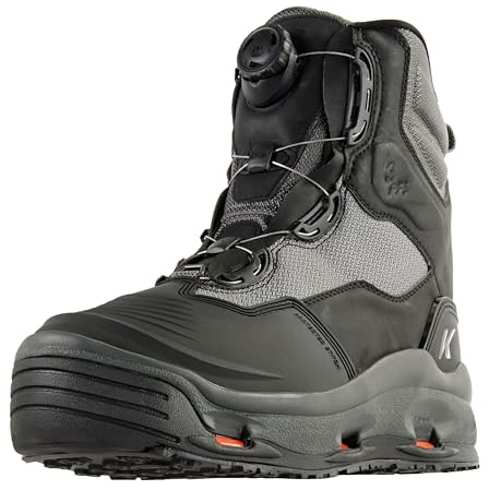 KORKERS Darkhorse w/Kling-On and Studded Kling-On Soles, Color: Black/Gunmetal, Size: 11 (FB4720-11)