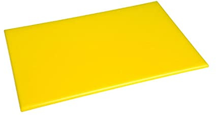Hygiplas Anti Microbial High Density Yellow Chopping Board - 45x30cm
