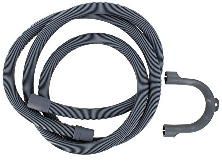 Europart Universal Drain Outlet Hose and Hook with 19/22 mm Fitting, 2.5 m