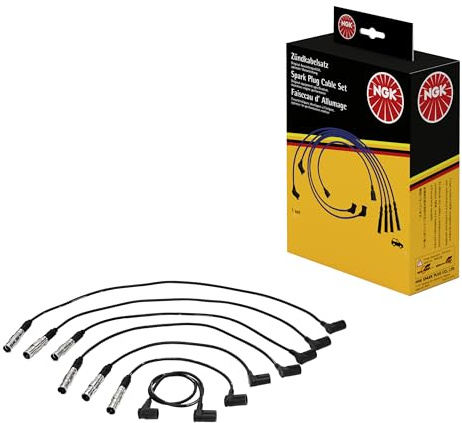 NGK 0746 Zündleitungssatz Zündkabelsatz Kompatibel mit MERCEDES-BENZ 190 W201 RC-MB211 | Rc-MB211, 0746 passend für 124 190 G-Klasse S-Klasse SL |