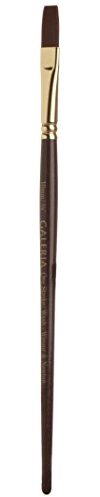 Winsor & Newton 5733110 Galeria Acrylpinsel, aus Synthetikfasern, ideale Kontrolle für dickere Farbaufträge, Ein-Strich-Pinsel 3/8 Zoll, 10mm
