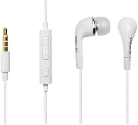 Auriculares Samsung EHS64, 3,5 mm, con mando a distancia, color blanco