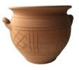 caspo' in Terracotta cm 35 scannellato e manufatto