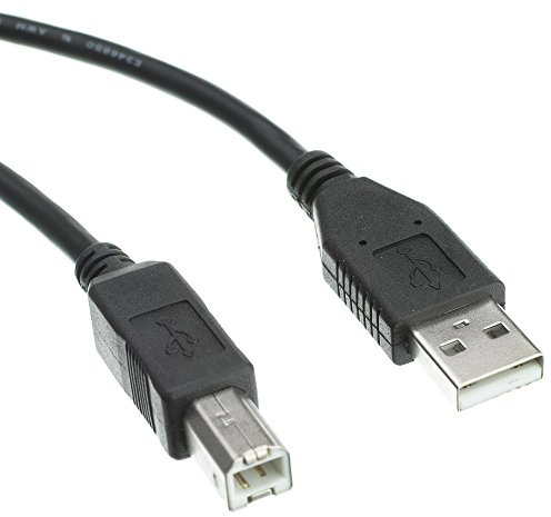 CableWholesale 10 feet USB 2.0 Printer/Device Cable, Black, Type A Male/Type B Male Plug, A Male to B Male High Speed USB Cable, USB 2.0 to Type B Cable, Type B Printer Cable