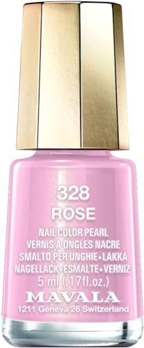 Mavala - Vernis à Ongles Mini Color - Application Précise et Aisée - Longue Tenue - Séchage Rapide - Brillance Durable - Formule Végane - Nacré - 328 Rose