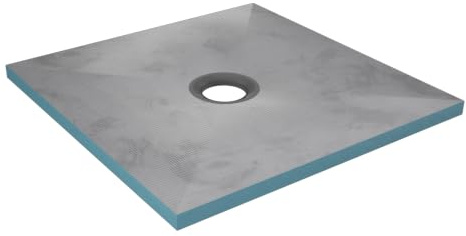 Befliesbare Duschwanne, 90 x 90 cm, zuschneidbar, für begehbare Dusche