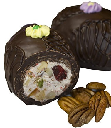 Philadelphia Candies Fruit and Nut Egg, Dark Chocolate 8 Ounce Gift Box