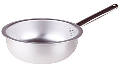 Pentole Agnelli ALMA111BM24 Padella per Mantecare, Alluminio, Argento, 24 cm