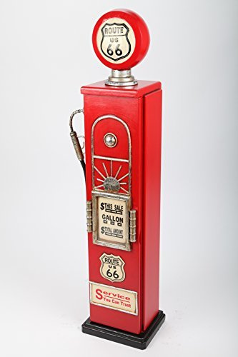 point home Design-Schrank Zapfsäule, Retro, rot, 105cm