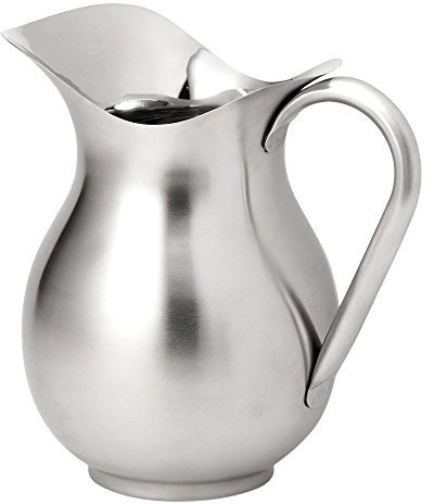 Vollrath 3-Quart Bell-Shaped Water Pitcher, Stainless Steel