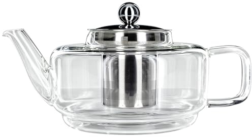 Judge Glass Teapot, 700 ml, Stainless Steel, Silver