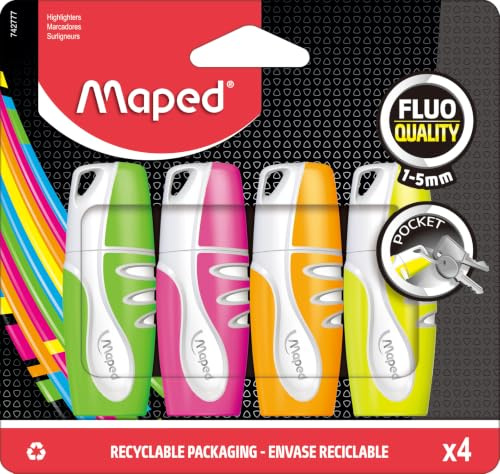 Maped Lot de 4 surligneurs