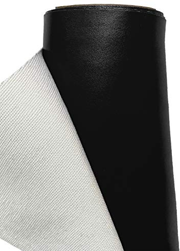A-Express Kunstleder Lederimitat Wasserdicht Leder Stoff Schneiderei Kleidung Kleid Meterware - Schwarz - 200cm x 140cm