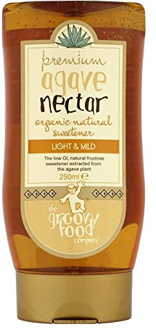 Le Groovy Food Company Agave Nectar organique édulcorant naturel doux (250ml) - Paquet de 6